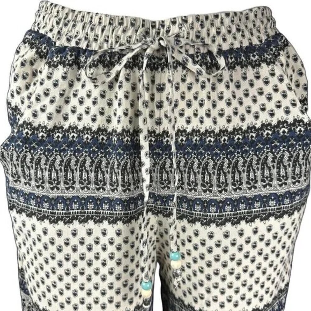 AE Boho Palazzo Pants XXS Flowy Wide Leg Beach Festival Free People Vibe NWOT - Picture 3 of 8